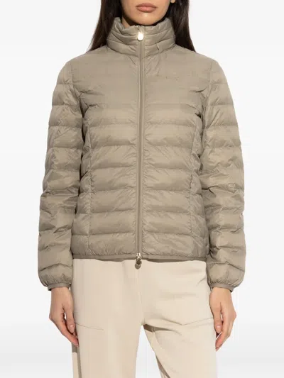 Ea7 Logo-print Padded Jacket In Pattern