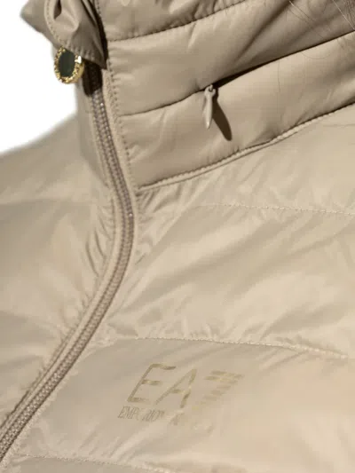 Ea7 Logo-print Padded Jacket In Pattern