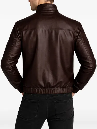 Franzese Collection Reversible Jacket In Brown