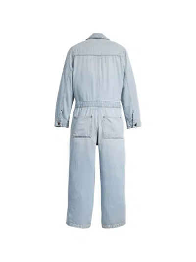 Levi's Buttoned Jumpsuit In Blue