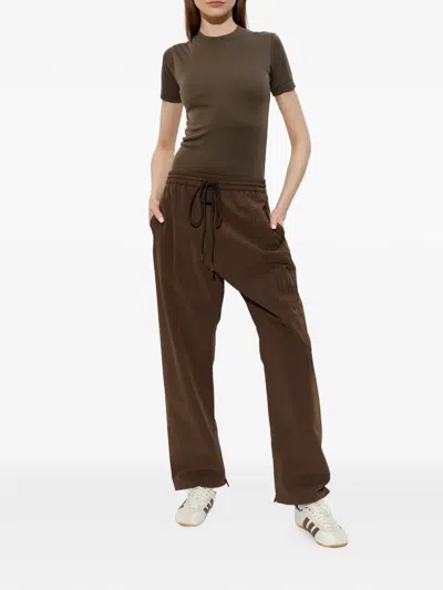 Essentials Active Trace Track Pants In Brown