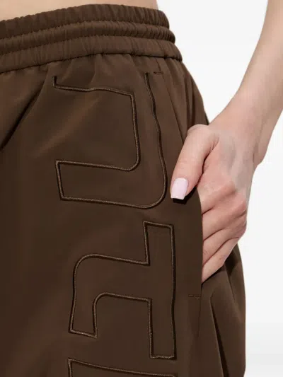 Essentials Active Trace Track Pants In Brown
