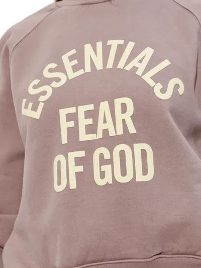 Essentials Logo-print Sweatshirt In Pink