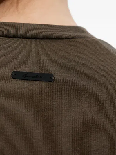 Essentials Logo-patch T-shirt In Brown