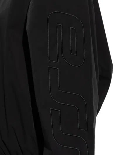 Essentials Logo-patch Jacket In Blue