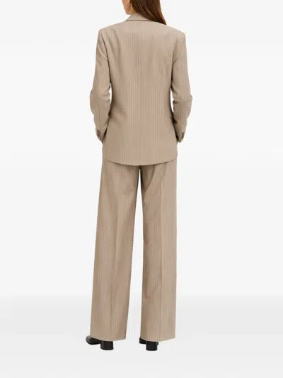 Room76 Pinstripe-pattern Pattern Suit In Neutral