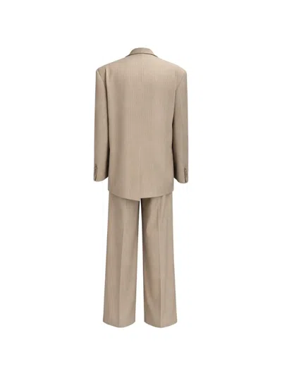 Room76 Pinstripe-pattern Pattern Suit In Neutral