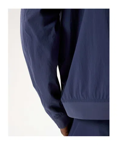 Veilance Diode Stretch Nylon Bomber Jacket In Blue