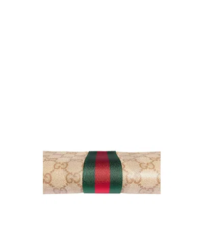 Gucci Long Wallet With Web In Blue
