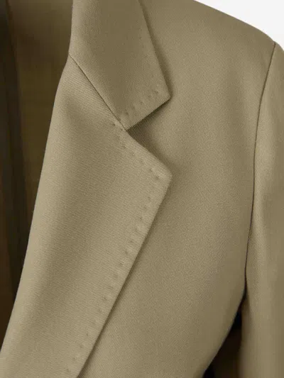 Peserico Single-button Flap-pocket Blazer In Neutral