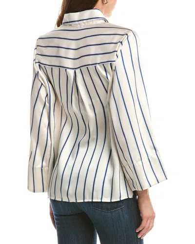 Colette Rose Button Front Top In Multi