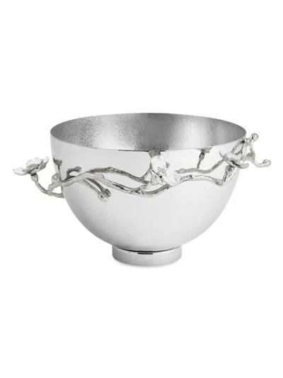Michael Aram Silver Orchid Medium Bowl In Silver