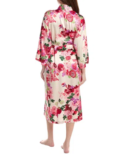 Natori Sofia Matte Satin Robe In Multi