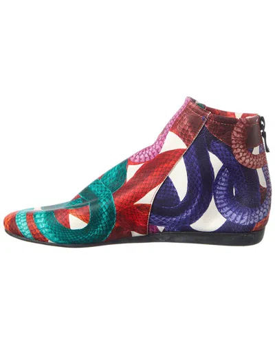 Arche Lilou Leather Flat In Multi