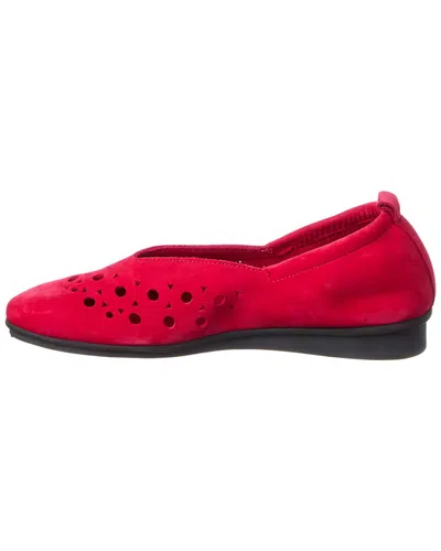 Arche Nitkya Leather Flat In Red