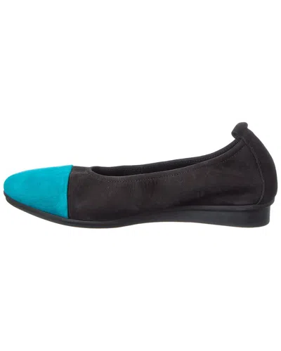 Arche Ninage Leather Flat In Black