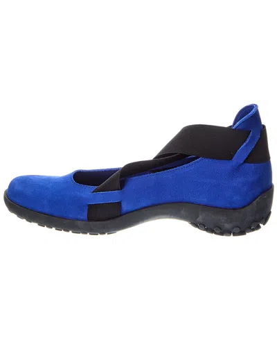 Arche Pulitz Leather Flat In Blue