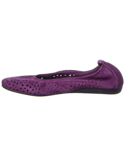 Arche Lilly Leather Flat In Purple