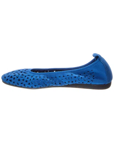 Arche Lilly Leather Flat In Blue