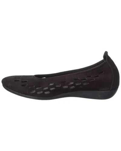 Arche Onizza Leather Flat In Black