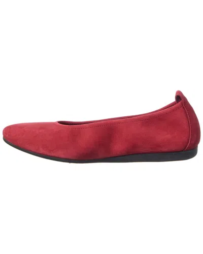 Arche Laius Leather Flat In Red