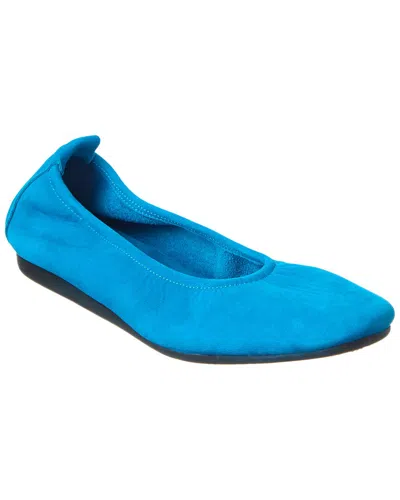Arche Laius Leather Flat In Blue