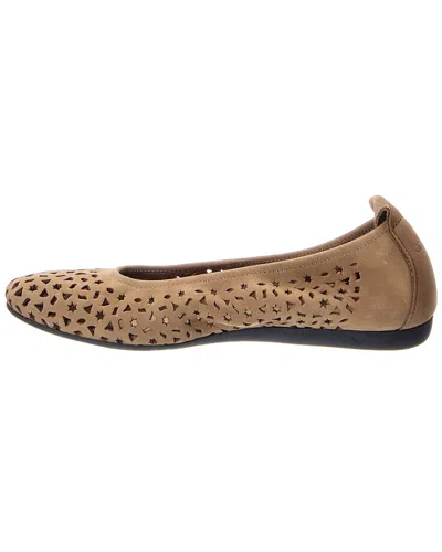 Arche Lilly Leather Flat In Brown