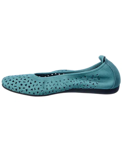 Arche Lilly Leather Flat In Blue