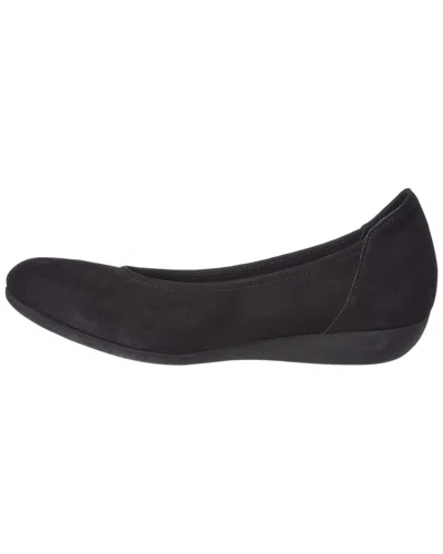 Arche Onara Leather Flat In Black