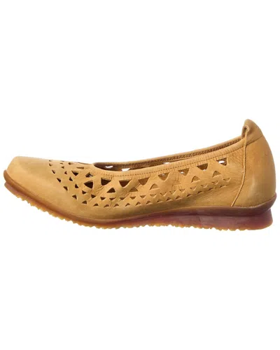 Arche Baraya Leather Flat In Brown