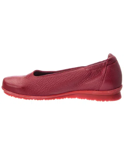 Arche Barege Leather Flat In Red