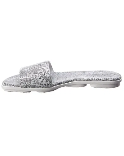 Arche Palace Leather Flat In Silver