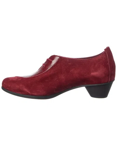 Arche Cynbee Leather Flat In Red