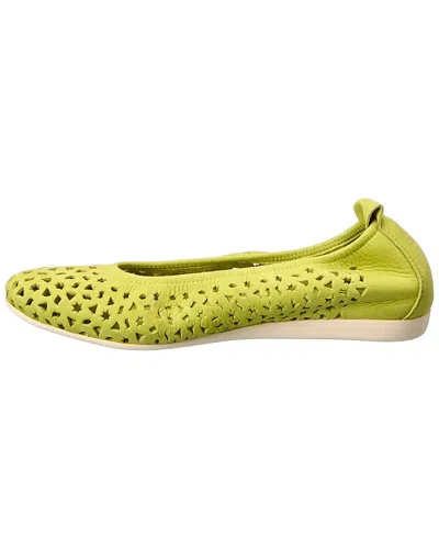 Arche Lilly Leather Flat In Yellow