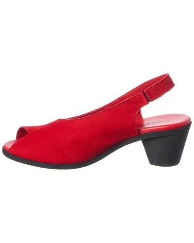 Arche Soraly Leather Sandal In Red