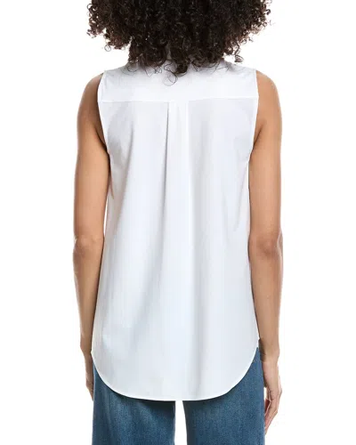 Commando Classic Sleeveless Oversized Button Down Shirt In White