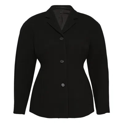Jil Sander Double Face Technical Jacket In Black