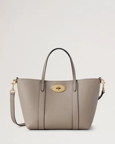 Mulberry Mini Bayswater Tote Small Classic Grain In Neutral