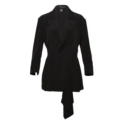 Y's Left Side Cloth Jacket In Black