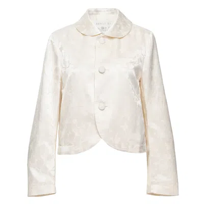 Renli Su Patterned Jacket In White