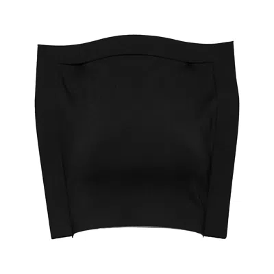 Alexander Wang Structured Frame Crop Top In Black