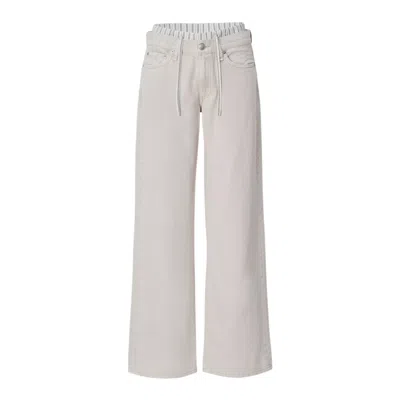 Rag & Bone Featherweight Saige Low Rise Full Boxer Straight Jeans In White