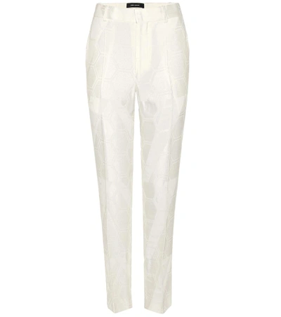 Isabel Marant Ryd Cropped Trousers In White