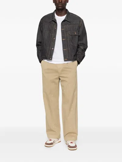 Visvim Mud Od Denim Jacket In Gray