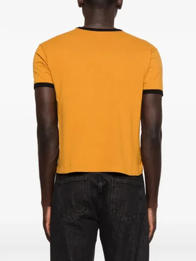 Second / Layer Second Layer A Love That Lingers Cotton Ringer T-shirt In Yellow