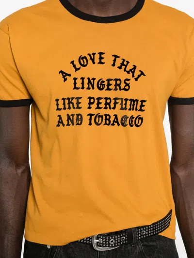 Second / Layer Second Layer A Love That Lingers Cotton Ringer T-shirt In Yellow