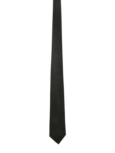Kiton Solid Colour Tie In Black