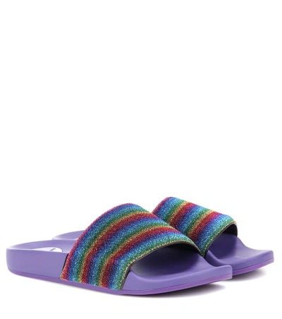 Shop Marc Jacobs Cooper Slides In Purple