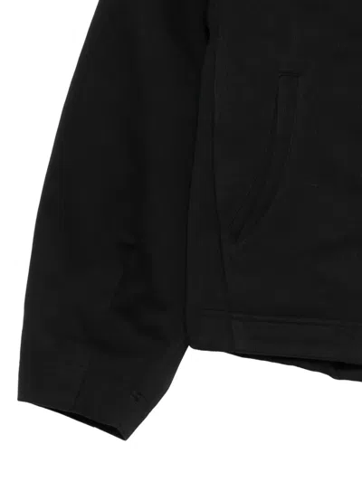 Ader Error Buttoned Hooded Jacket In Black