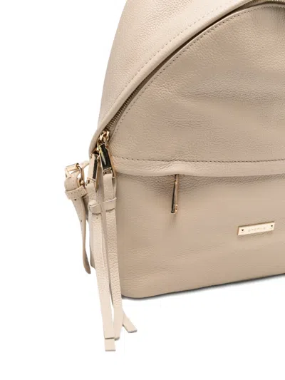 Cromia Grained-leather Backpack In Blue